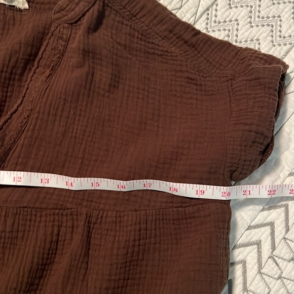 Women’s promesa blouse top small brown with pockets - Picture 7 of 7